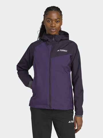 ADIDAS TERREX Athletic Jacket ' Multi 2L RAIN.RDY' in Black: front