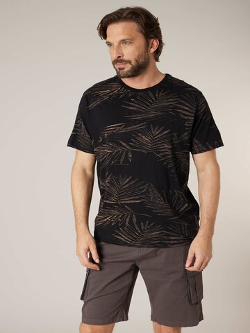 T-Shirt 'Blossom' Deeluxe en noir : devant