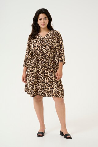 Robe 'Perla' KAFFE CURVE en marron