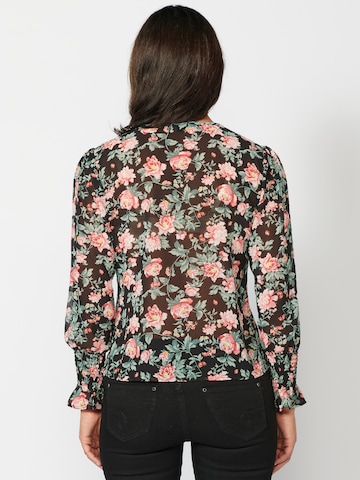 KOROSHI Blouse in Zwart