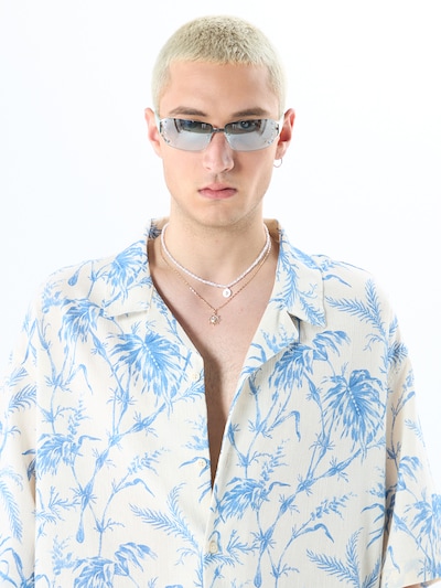 VAMOS CLO Button Up Shirt 'Virginia Beach' in Blue / White, Item view