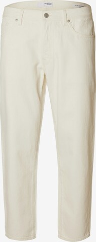 SELECTED HOMME Boot cut Jeans in Beige: front