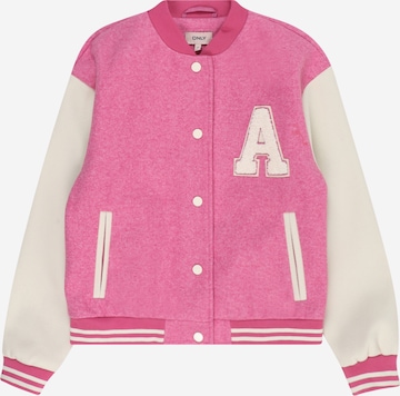 KIDS ONLY Prehodna jakna 'SILJA' | roza barva: sprednja stran