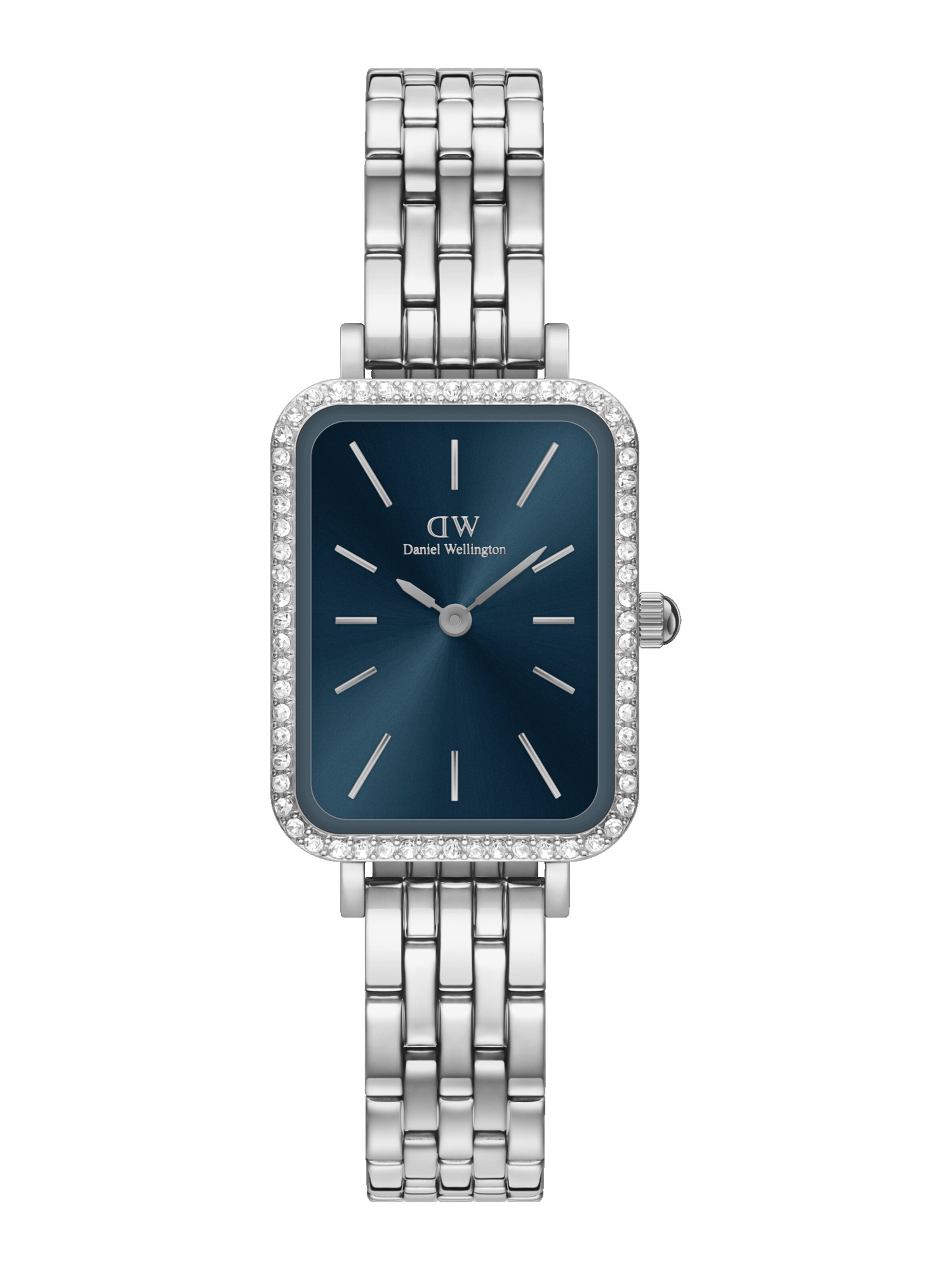 Daniel Wellington Analog Watch 'Quadro' in Silver: front