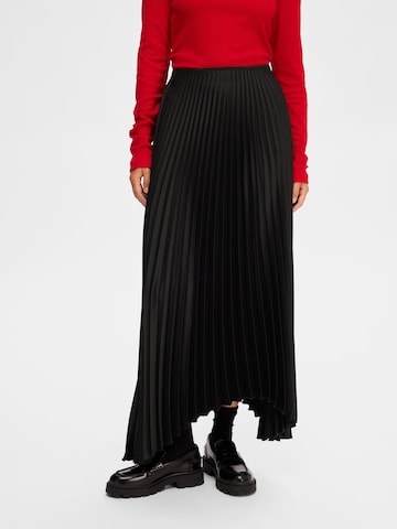 SELECTED FEMME Rok 'Tina' in Zwart: voorkant