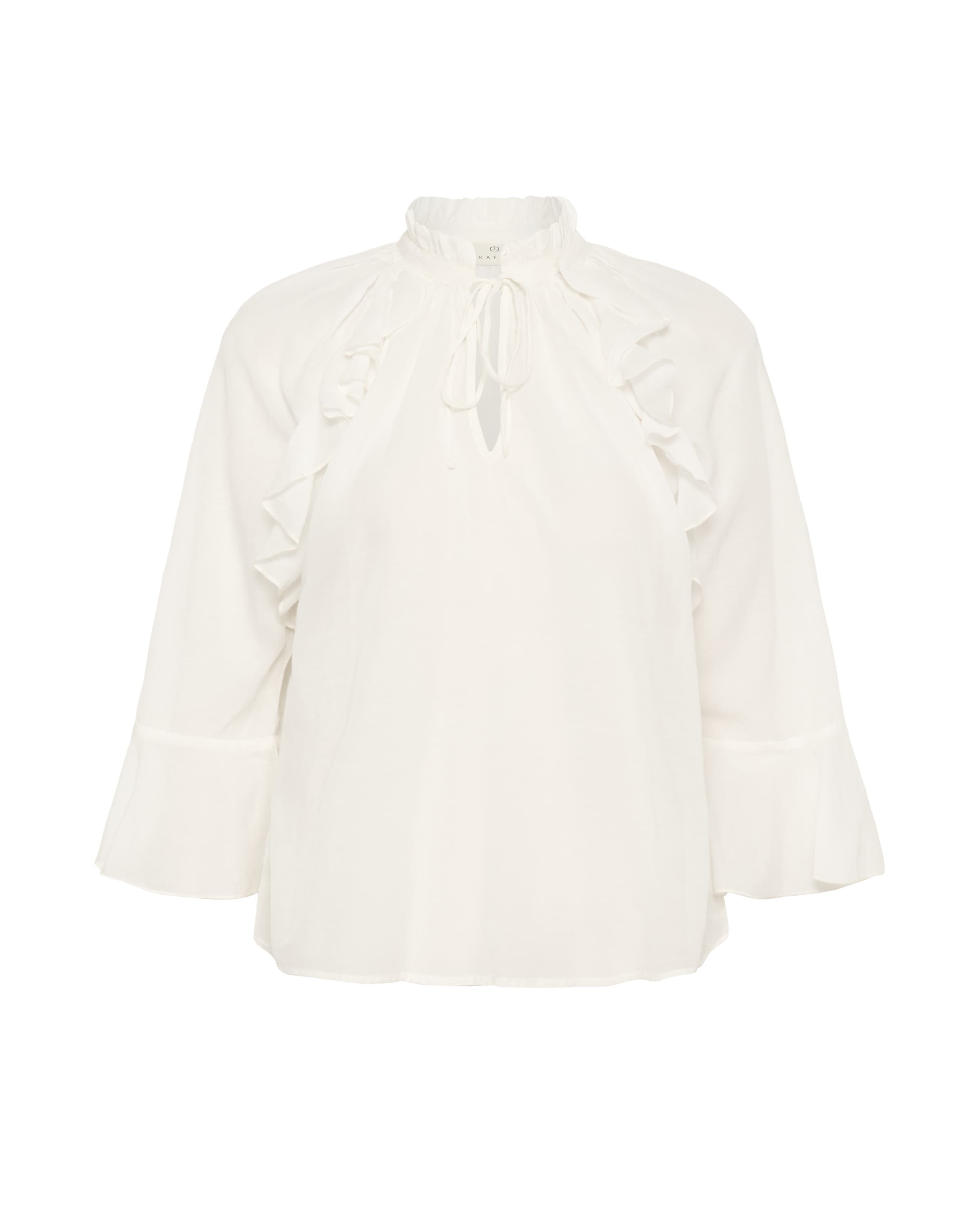 Kaffe Bluse 'KAFlora' in Weiß: Vorderseite