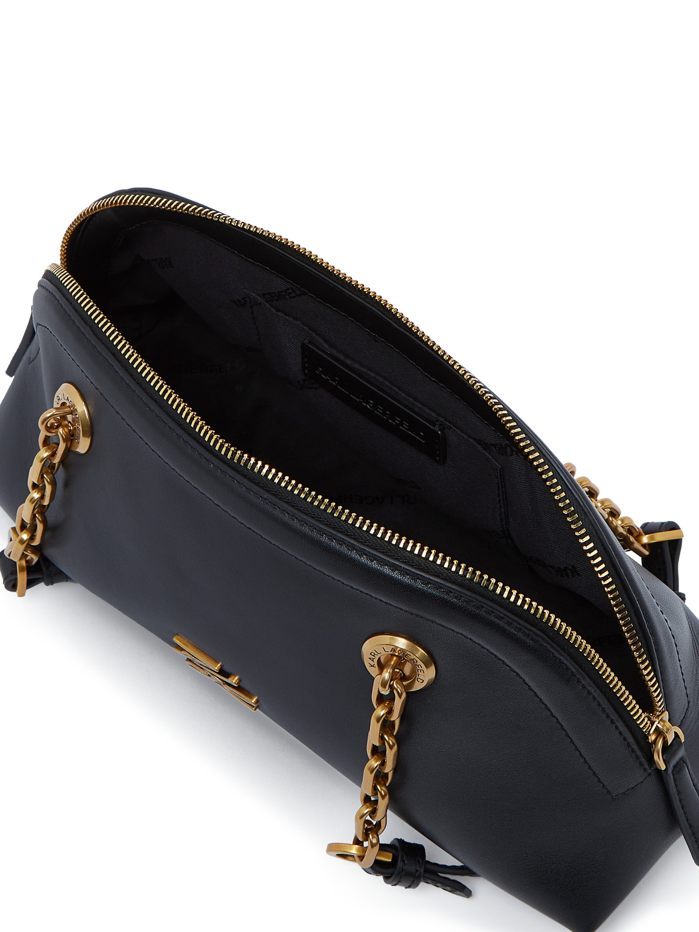 Karl Lagerfeld Наплечная сумка ' SMALL K/AUTOGRAPH BOWLING ' в Черный