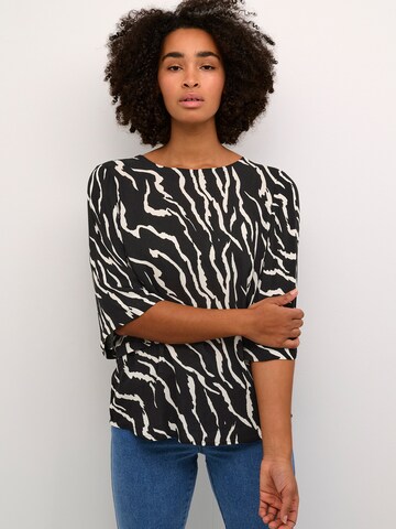 Kaffe Blouse 'Amber' in Zwart: voorkant