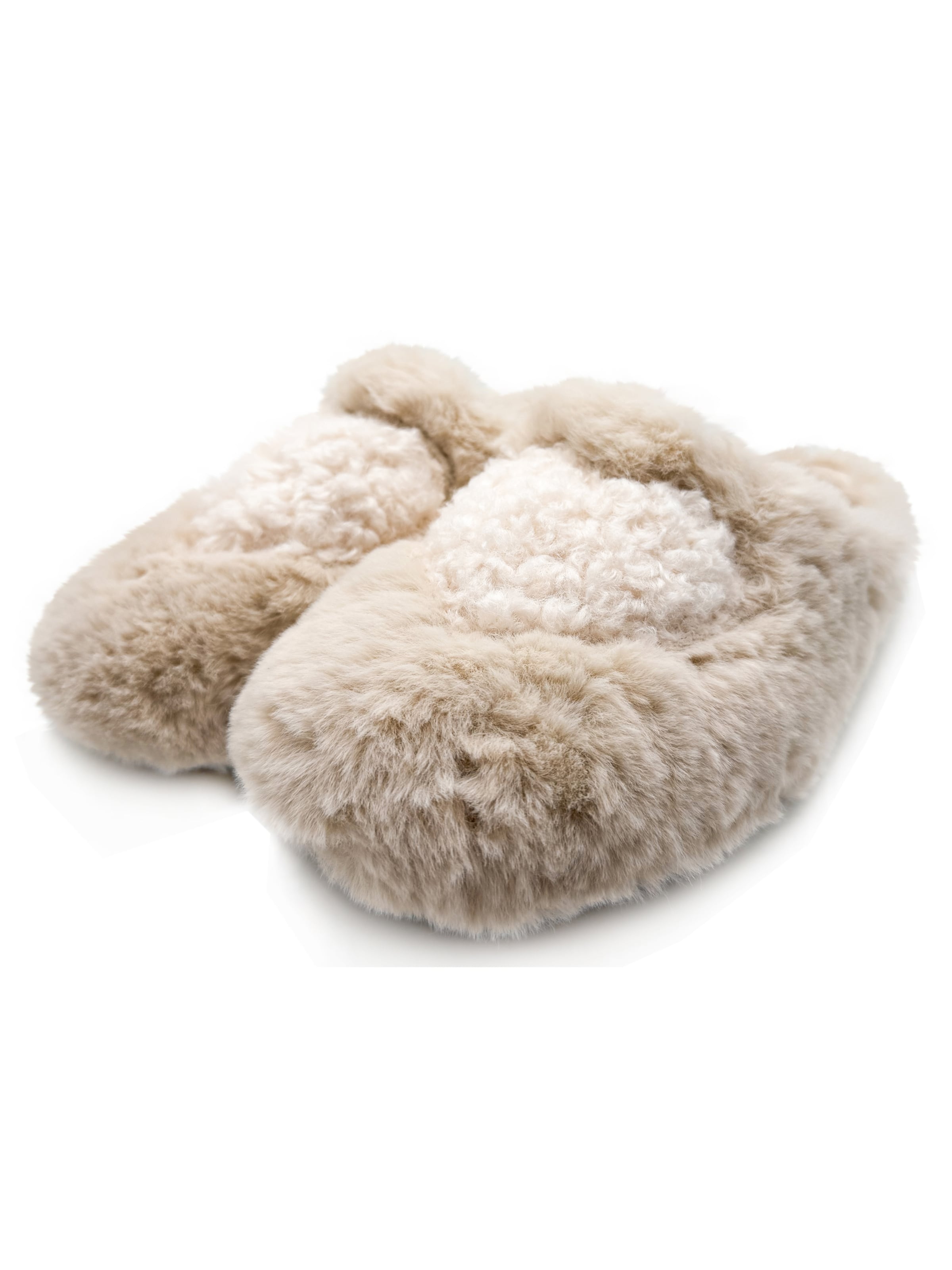 thies Mules 'thies 1856 ® Rec Teddy Heart Slipper' in Beige: front