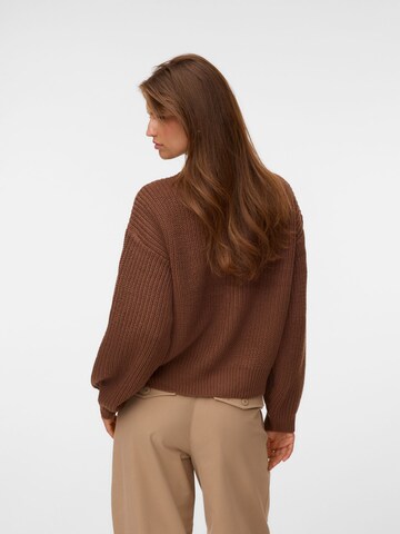 VERO MODA Knit Cardigan 'VMLea' in Brown