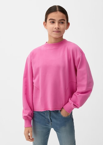 Sweat-shirt s.Oliver en rose : devant