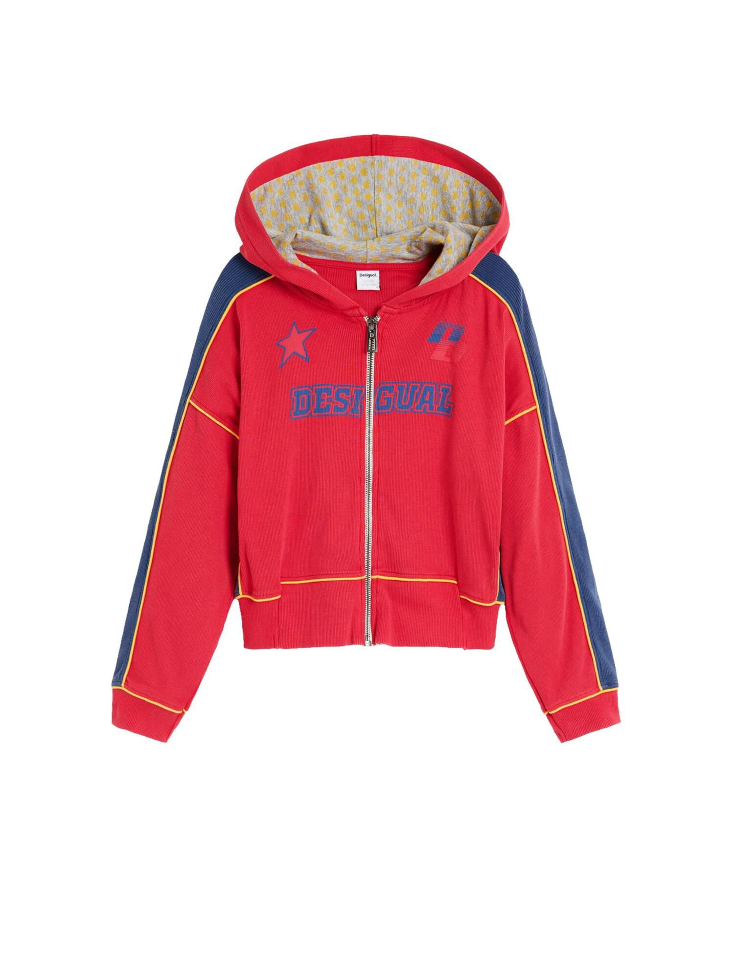 Giacca di felpa di Desigual in rosso: frontale