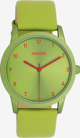 OOZOO Analog Watch in Green: front