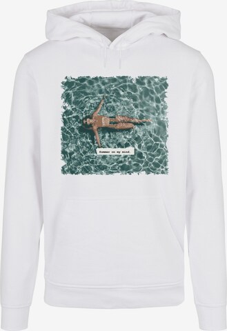 Merchcode Sweatshirt ' Summer - On My Mind' in White: front