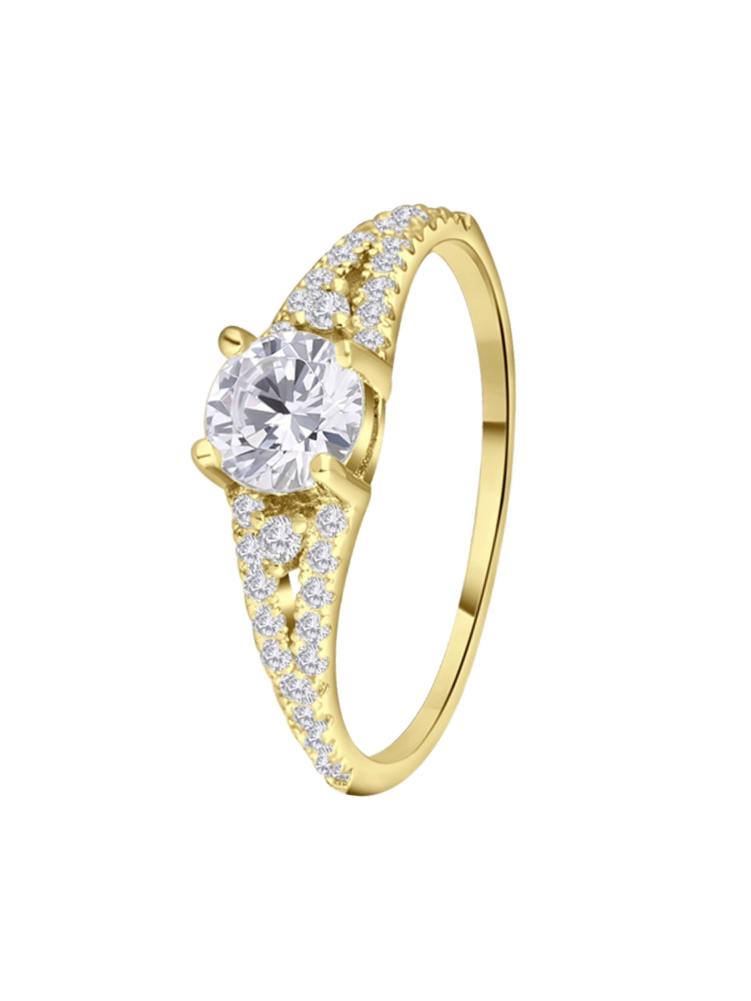 Lucardi Ring in Gold: front