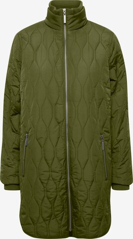 Fransa Between-Season Jacket 'QUILT' in Green: front