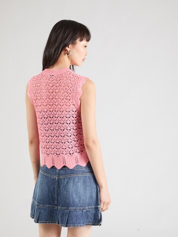 JDY Sweter 'JDYSUN EVELYN' w kolorze czerwony