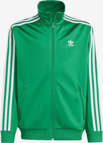 ADIDAS ORIGINALS - Sudadera con cremallera 'Adicolor Firebird' en verde: frente
