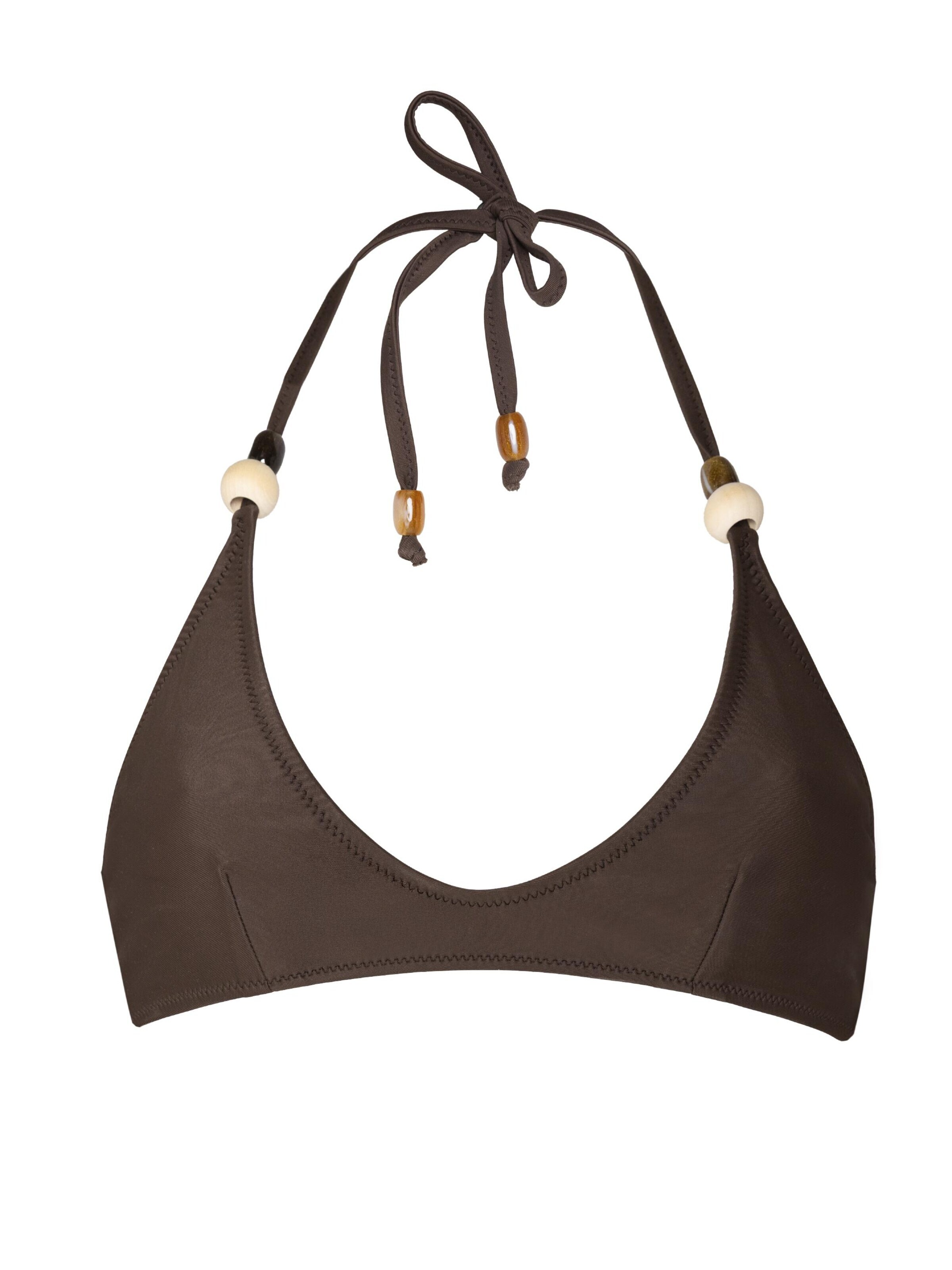 Triangle Bikini Maiswim en marron : devant