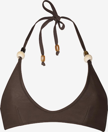Triangle Bikini Maiswim en marron : devant