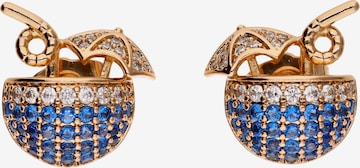 faina - Brincos em azul: frente