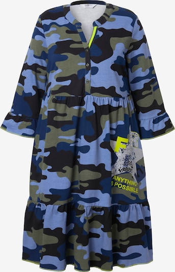Angel of Style Kleid in blau / marine / schilf / schwarz, Produktansicht
