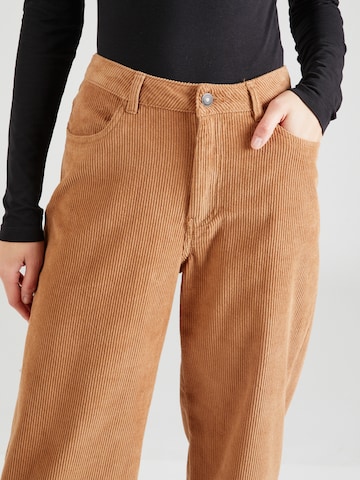 b.young Wide leg Broek 'DANNA' in Bruin