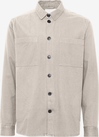 !Solid Regular fit Button Up Shirt in Beige: front