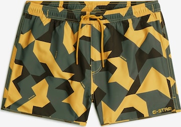 G-STAR Zwemshorts 'Carnic 2.0 Swimshorts' in Geel: voorkant