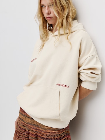 Pull&Bear Mikina 'PACIFIC' - Béžová