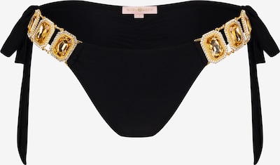 Moda Minx Bikini Bottoms 'Boujee' in Gold / Black, Item view