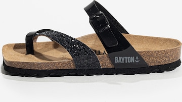 Bayton - Zapatos abiertos 'Diane' en negro: frente