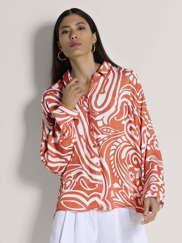 Chemisier MADELEINE en orange