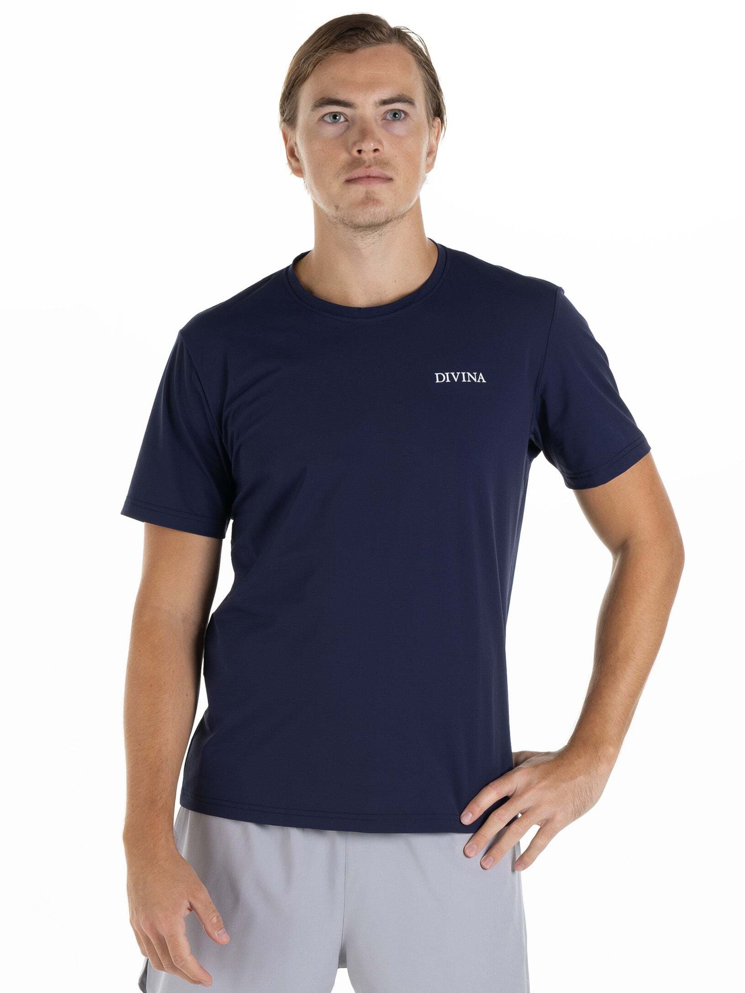 Divina Shirt 'Smooth' in Blauw: voorkant