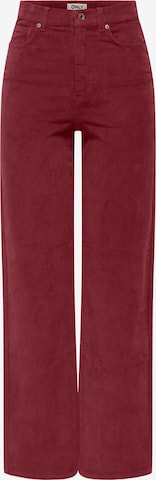 Wide Leg Pantalon 'ONLHOPE' ONLY en rouge : devant