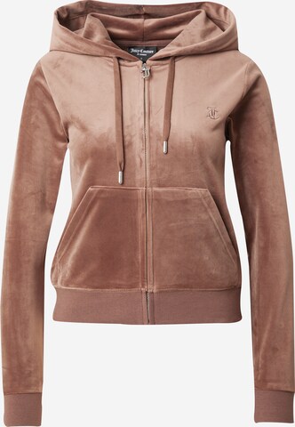 Veste de survêtement Juicy Couture en marron : devant