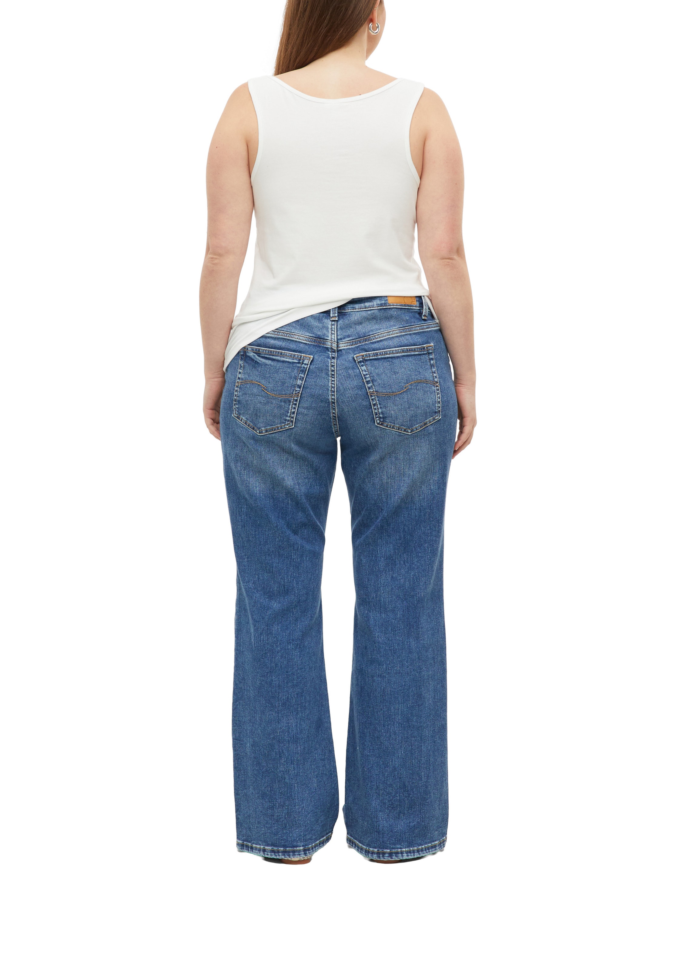 évasé Jean QS en bleu