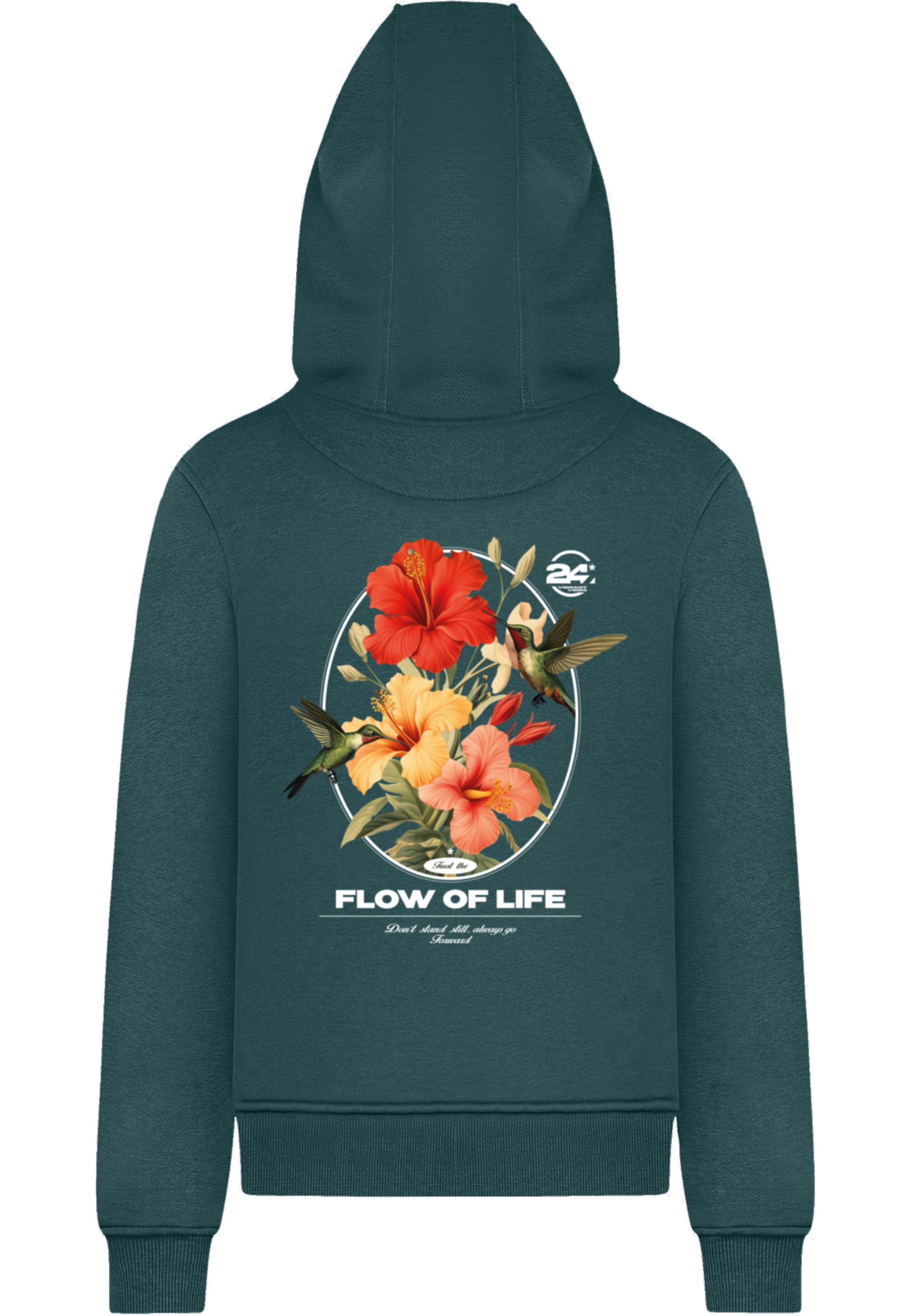 Sweat-shirt 'Flow Of Live' Mister Tee en vert