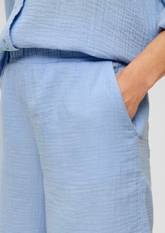 Wide leg Pantaloni di s.Oliver in blu