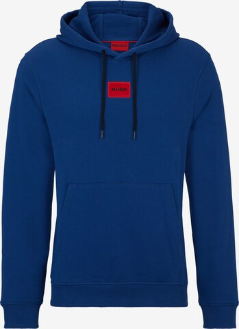 HUGO Sweatshirt 'Daratschi214' in Blauw: voorkant