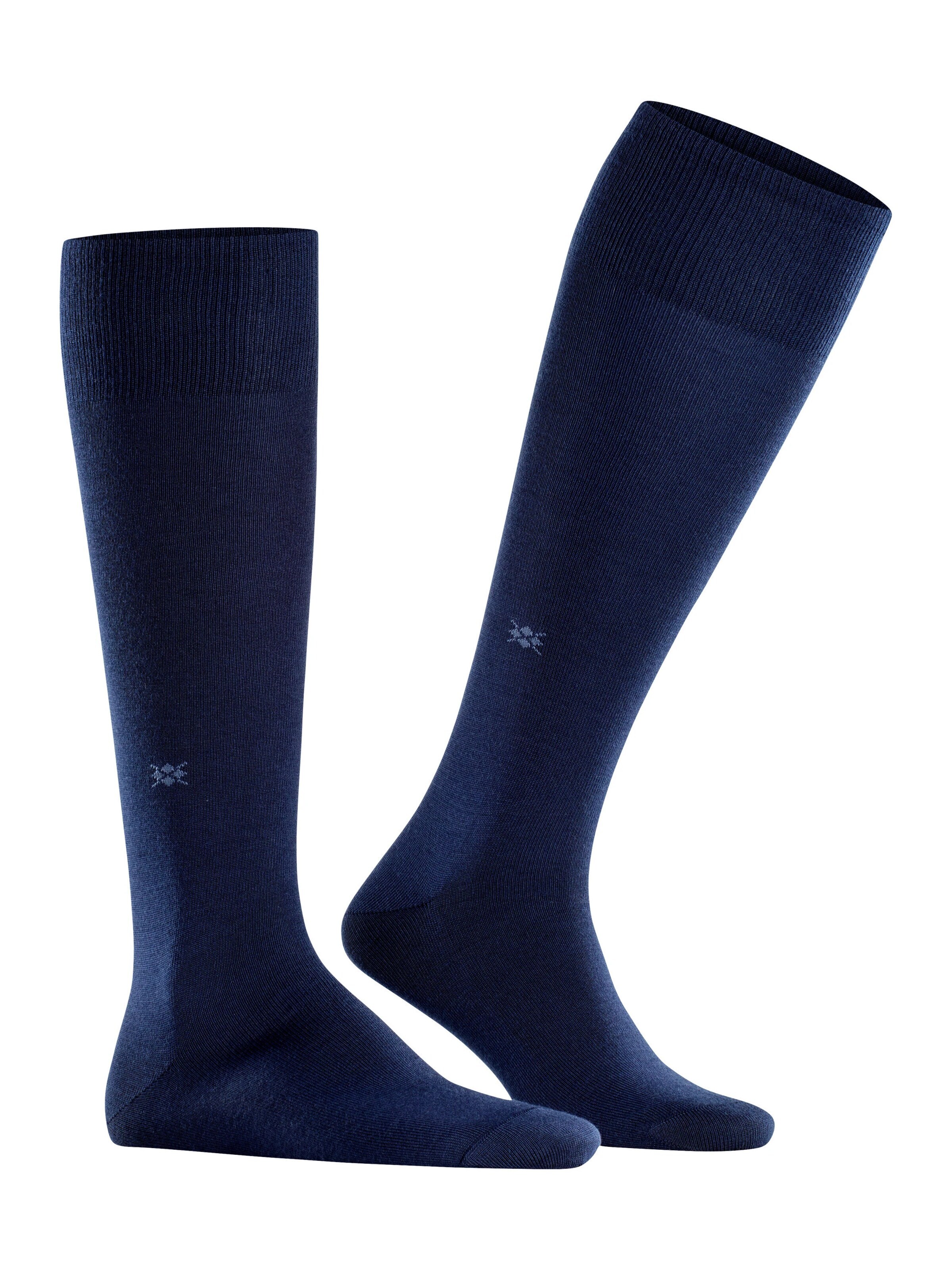 BURLINGTON Knee High Socks 'Leeds' in Blue