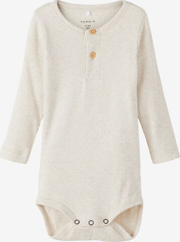 Tutina / body per bambino 'Kab' di NAME IT in beige: frontale