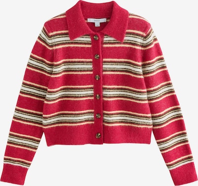 Next Strickjacke in L-XL in ecru / braun / rot / weiß, Produktansicht