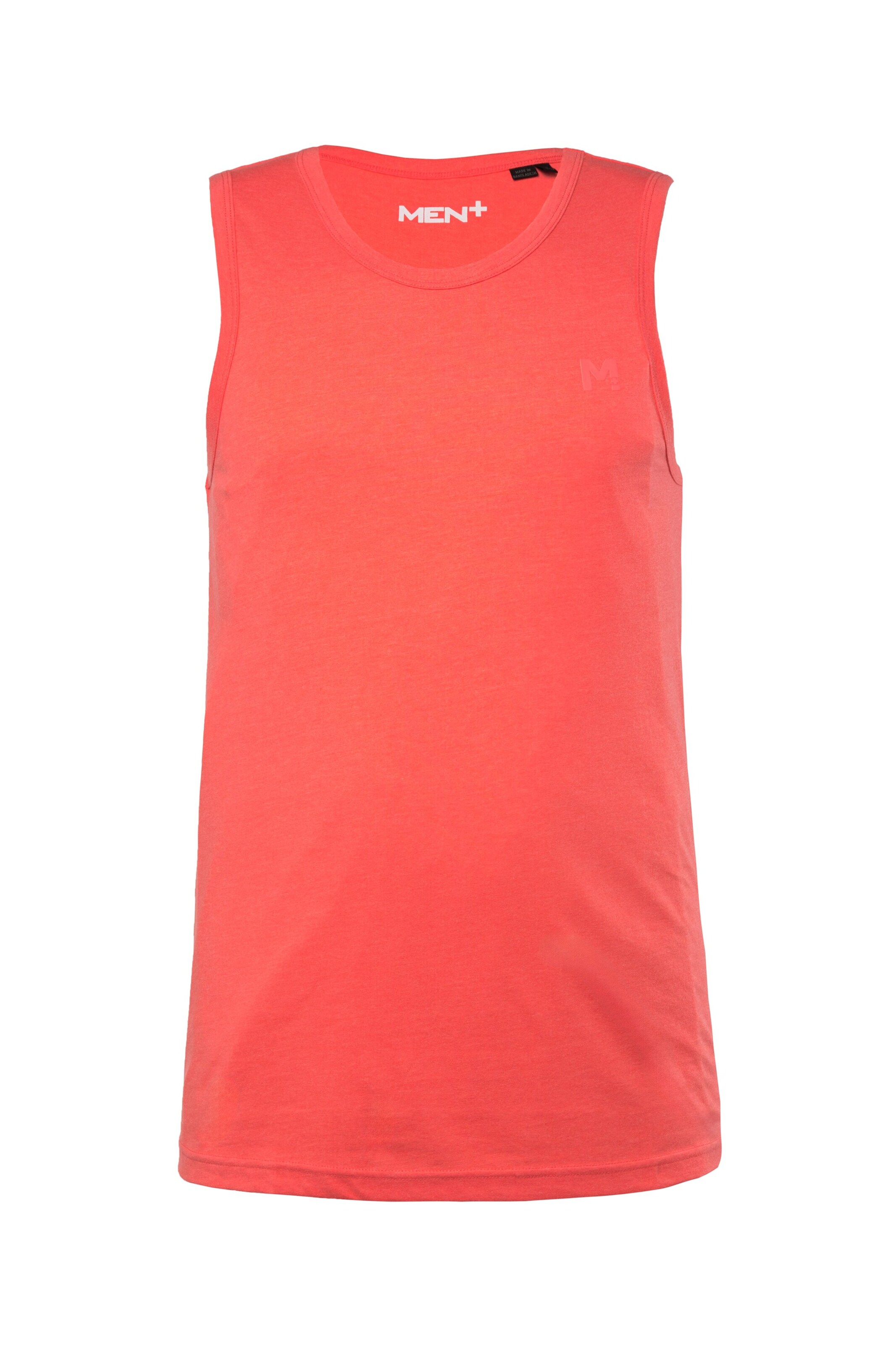 Men Plus Tank Top in Orange: Vorderseite