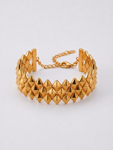 Divé Jewellery Bracelet 'NEW | Triple Edgy Bracelet, by Rebeca Sá' in Gold: front