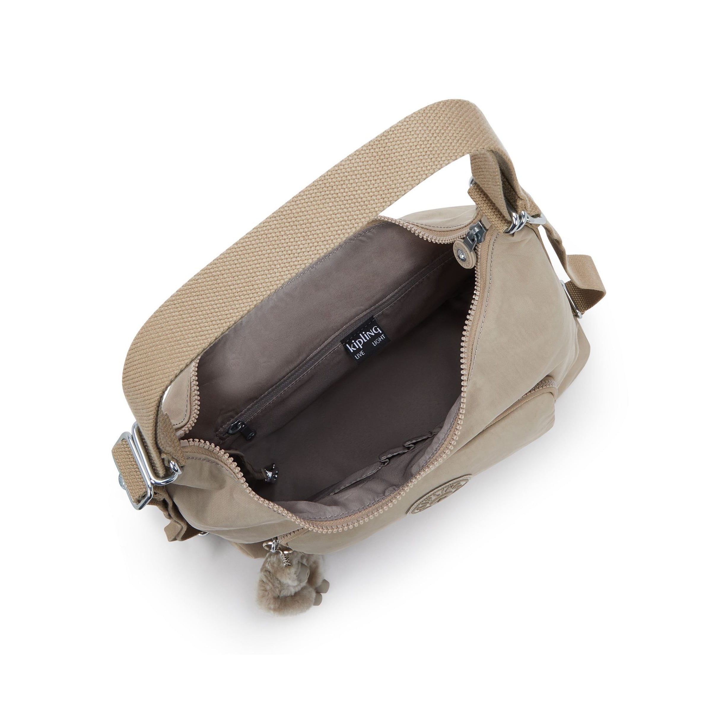 Sac bandoulière 'Yenna' KIPLING en gris
