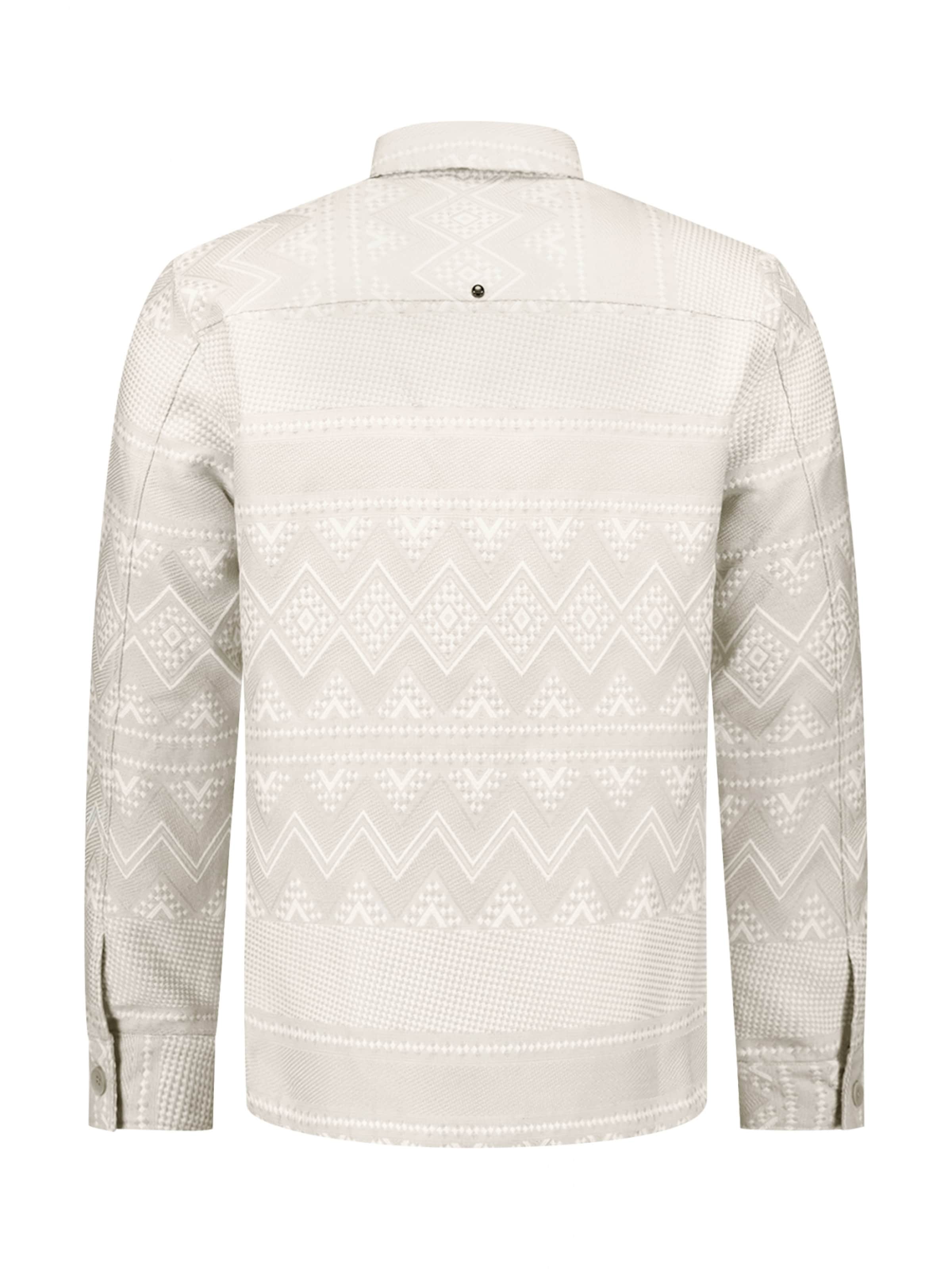 No Excess Comfort fit Button Up Shirt in Grey