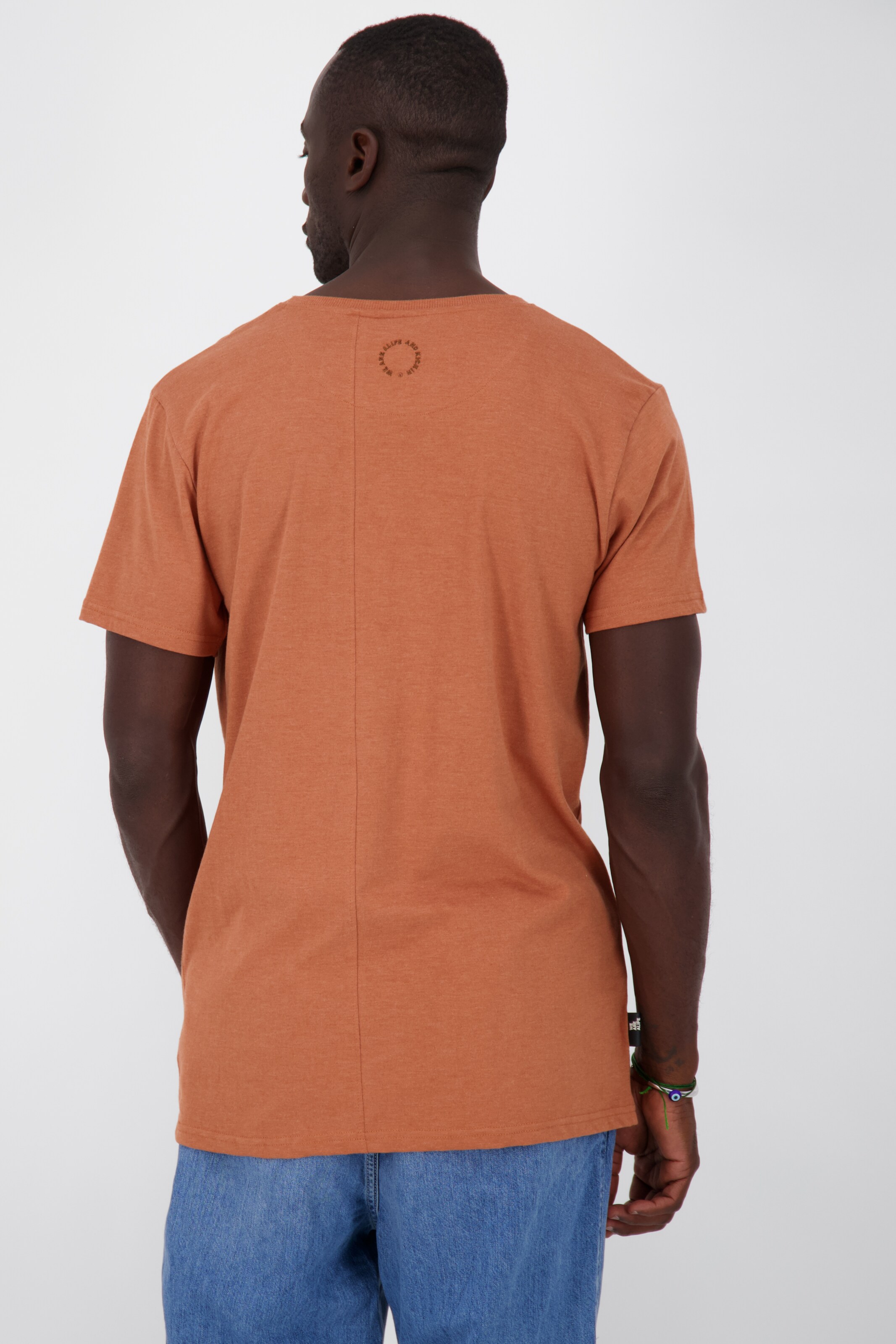 Männer Große Größen Alife and Kickin Shirt in Orange - YJ58774