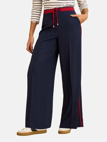 regular Pantaloni con piega frontale di love & roses in blu: frontale