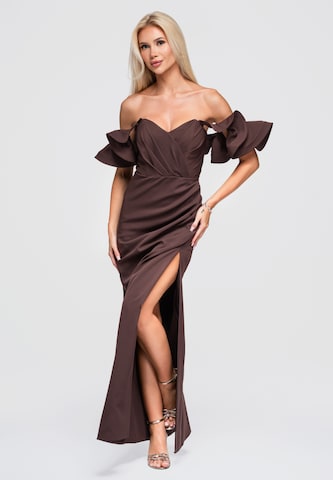 Ombre Abendkleid in Braun